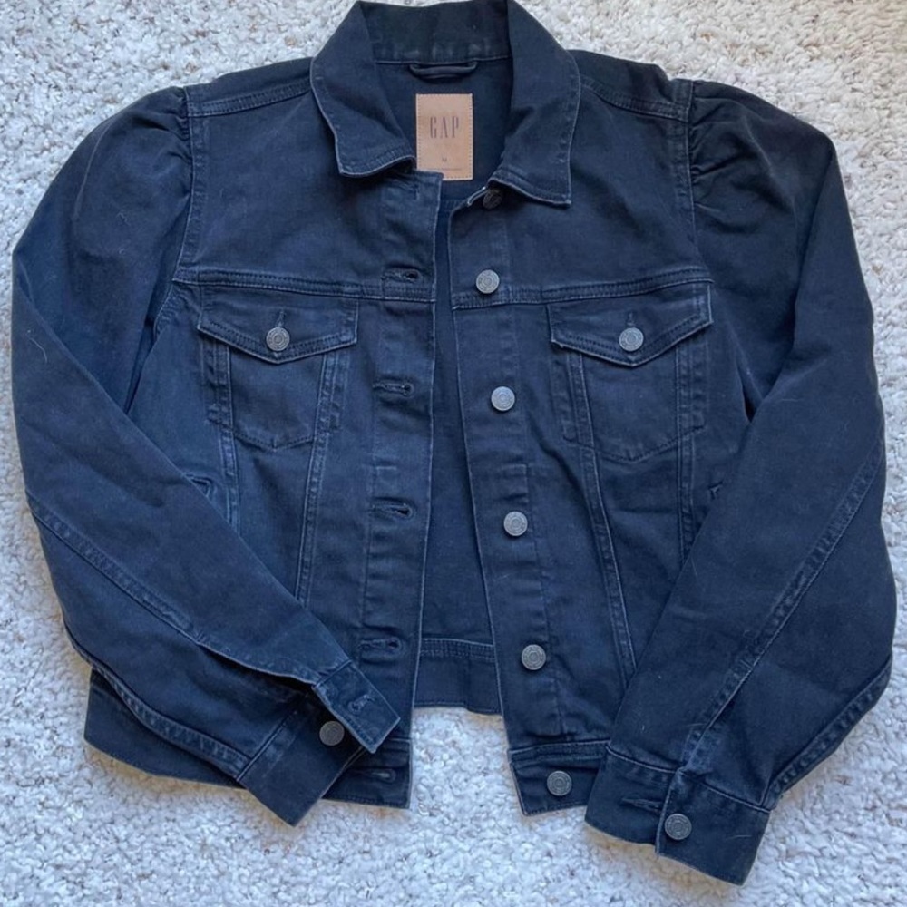 NWT Black Denim Jacket
